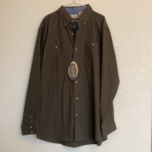 New backpacker loden green button down shirt - Picture 2 of 11